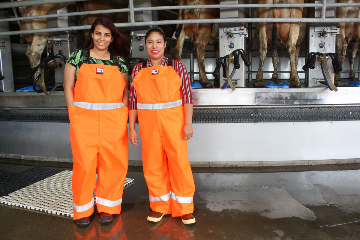 Bibbed Overalls - Orange Reflective – CalfStar